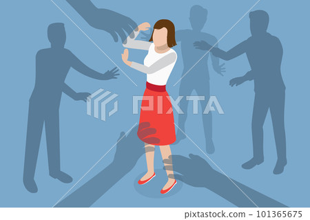 3D Isometric Flat Vector Conceptual Illustration of Sexual Harassment 3D Isometric Flat Vector Conceptual Illustration of Sexual Harassment 101365675