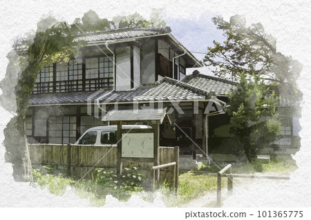 Watercolor style Iwakuni Former Yoshikawa Family Iwakuni Office Iwakuni City, Yamaguchi Prefecture Watercolor style Iwakuni Former Yoshikawa Family Iwakuni Office Iwakuni City, Yamaguchi Prefecture 101365775
