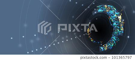 Neural network concept. Connected cells with links. High technology process. Abstract background Neural network concept. Connected cells with links. High technology process. Abstract background 101365797