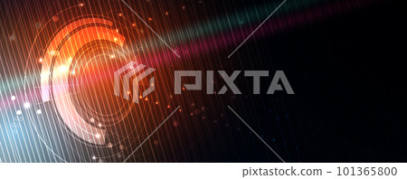 Neural network concept. Connected cells with links. High technology process. Abstract background 101365800