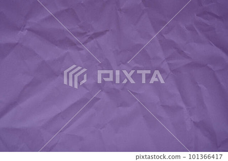 Abstract violet paper wrinkled or crumpled texture background close-up top view, violet texture, rumpled violet paper 101366417