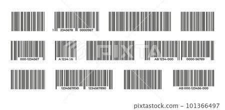Barcodes collection. Black label barcode for...-插圖素材 [101366497] - PIXTA圖庫