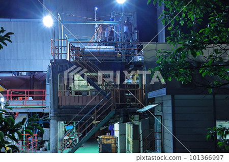 factory in night city factory in night city 101366997