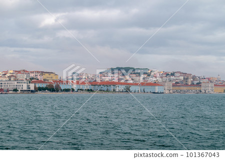 Panoramic on Lisbon city on Tagus river. Capital of Portugal. 101367043