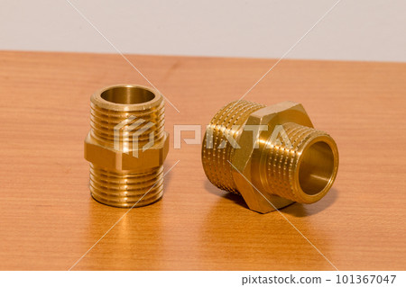 Plumbing nipple for connecting two other fittings. 101367047