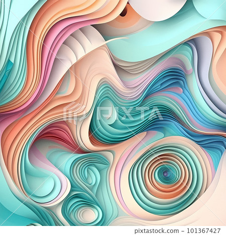 3d multidimensional abstract background, clean details, iridescent waves and lines pastel colors 3d multidimensional abstract background, clean details, iridescent waves and lines pastel colors 101367427