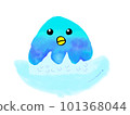 Bird turned into shaved ice 101368044