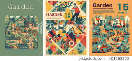Garden, Agriculture. People are engaged in agriculture, gardening and farming.  101368200