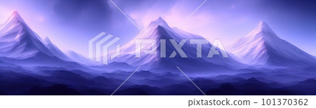 Minimal dark textured mountain landscape background. modern wallpaper. Simple graphic banner illustration. Panorama of silhouettes of mountains in the fog. Minimal dark textured mountain landscape background. modern wallpaper. Simple graphic banner illustration. Panorama of silhouettes of mountains in the fog. 101370362