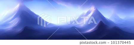 Minimal dark textured mountain landscape background. modern wallpaper. Simple graphic banner illustration. Panorama of silhouettes of mountains in the fog. Minimal dark textured mountain landscape background. modern wallpaper. Simple graphic banner illustration. Panorama of silhouettes of mountains in the fog. 101370445