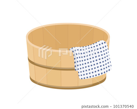 bath tub and towels 101370540