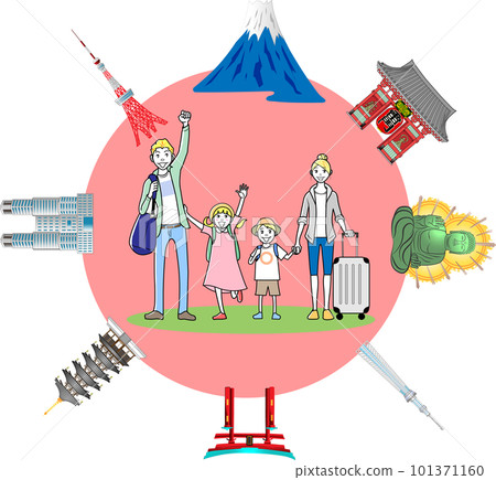 在日本觀光的外國遊客 101371160