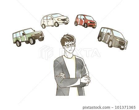 man worried about car 101371365