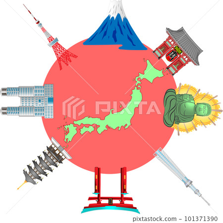 Japanese tourist attractions 101371390