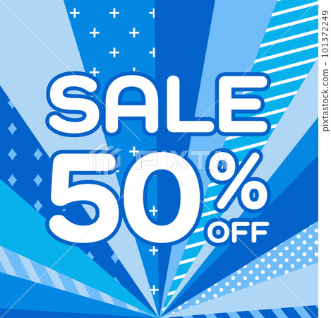 Background illustration _ concentration line _ blue 101372249