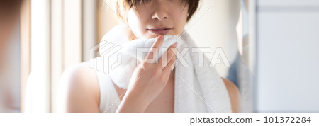 face washing, face wash, face clensing 101372284