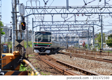 東海道線鎌倉(客運貨運)鐵路道口 東海道線鎌倉(客運貨運)鐵路道口 101372380