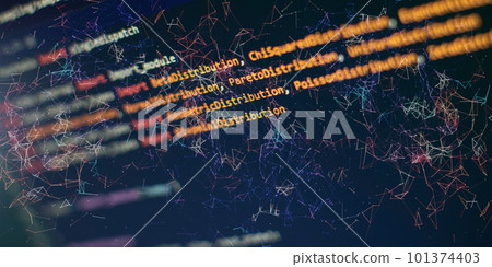 Programming code. Programming code on computer screen. Programming code. Programming code on computer screen. 101374403