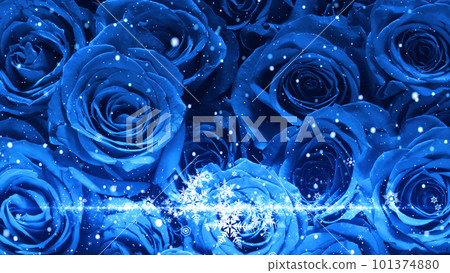 Snowflakes and glitter dance on the background of roses (with text space) Snowflakes and glitter dance on the background of roses (with text space) 101374880