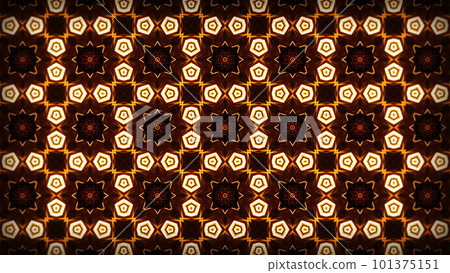 圖案像曼陀羅或萬花筒一樣重複的圖像 101375151