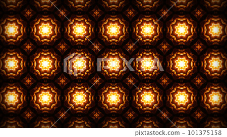 An image in which patterns repeat like a mandala or kaleidoscope 101375158