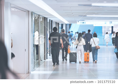 Pedestrian rear view Pedestrian rear view 101375510