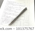 Dementia test paper and pen 101375767
