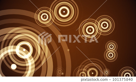 Circles spring up on a colorful background 101375840