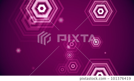 六邊形在五顏六色的背景中出現 六邊形在五顏六色的背景中出現 101376419
