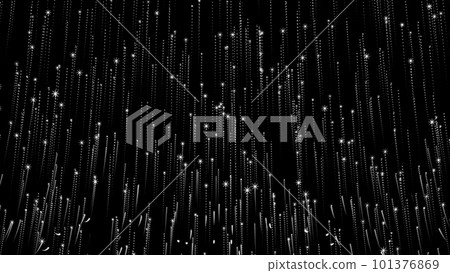 Glittering particles rising on a black background, particles Glittering particles rising on a black background, particles 101376869