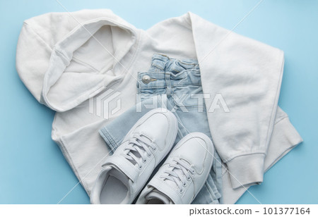 Set of casual clothes and accessories Set of casual clothes and accessories 101377164