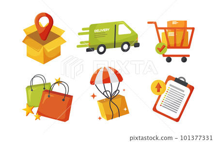 delivery icon elements for delivery concept vector illustration 101377331