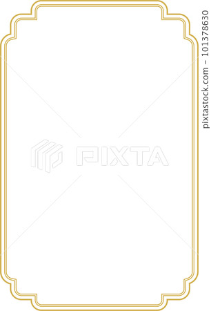 simple gold frame - Stock Illustration [101378630] - PIXTA