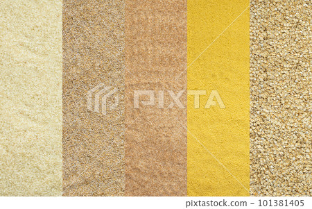 Various grain cereals banner Various grain cereals banner 101381405