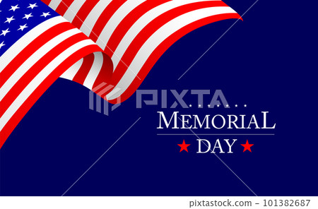 Memorial Day, remember and honer poster.  101382687