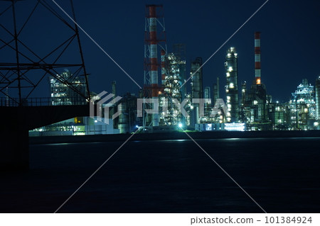 工廠夜景 工廠夜景 101384924