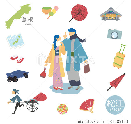 日本冬季特產島根松江圖標情侶和服套裝(平) 日本冬季特產島根松江圖標情侶和服套裝(平) 101385123