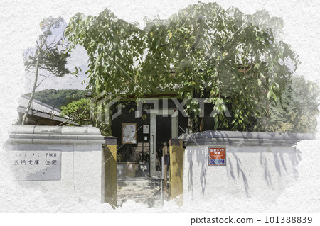 Watercolor style Iwakuni Gotsubashi Bunko Iwakuni City, Yamaguchi Prefecture Watercolor style Iwakuni Gotsubashi Bunko Iwakuni City, Yamaguchi Prefecture 101388839