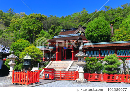 [和歌山縣]晴天的紀州東照宮唐門 101389077