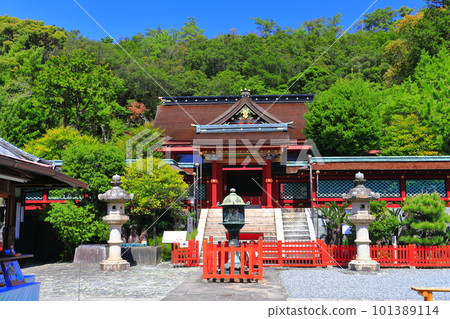 [和歌山縣]晴天的紀州東照宮唐門 101389114