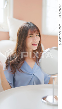 asia young girl hair smoothy 101389263