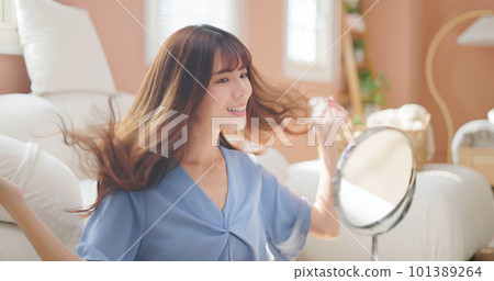 asia young girl hair smoothy asia young girl hair smoothy 101389264