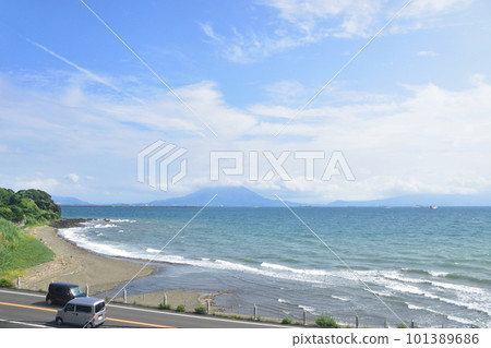 JR九州指宿枕崎線鹿兒島中央站～指宿站之間的風景（2022年夏） 101389686