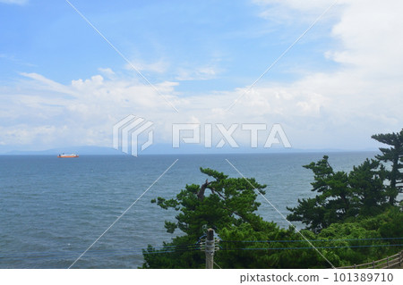 Scenery between Kagoshima Chuo Station and Ibusuki Station on the JR Kyushu Ibusuki Makurazaki Line (Summer 2022) 101389710