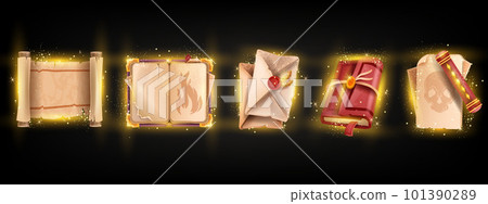 Game book icon set 101390289