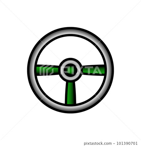 Steering wheel icon. 101390701