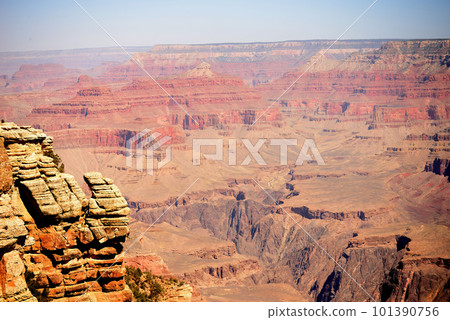 Hazy Blue Sky Grand Canyon Arizona 101390756