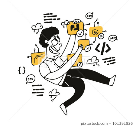 The concept of finding a suitable programming language. 101391826