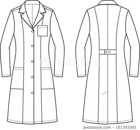 Womens medical dress. Fashion CAD. 101392891