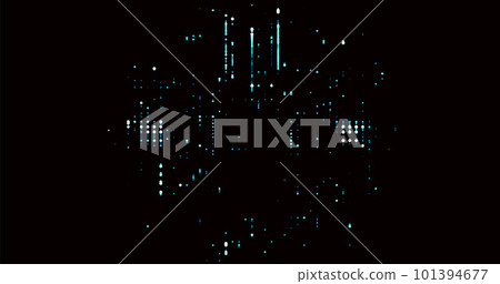 Trendy glitch pattern on dark background. Modern style vector. Abstract geometric elements 101394677